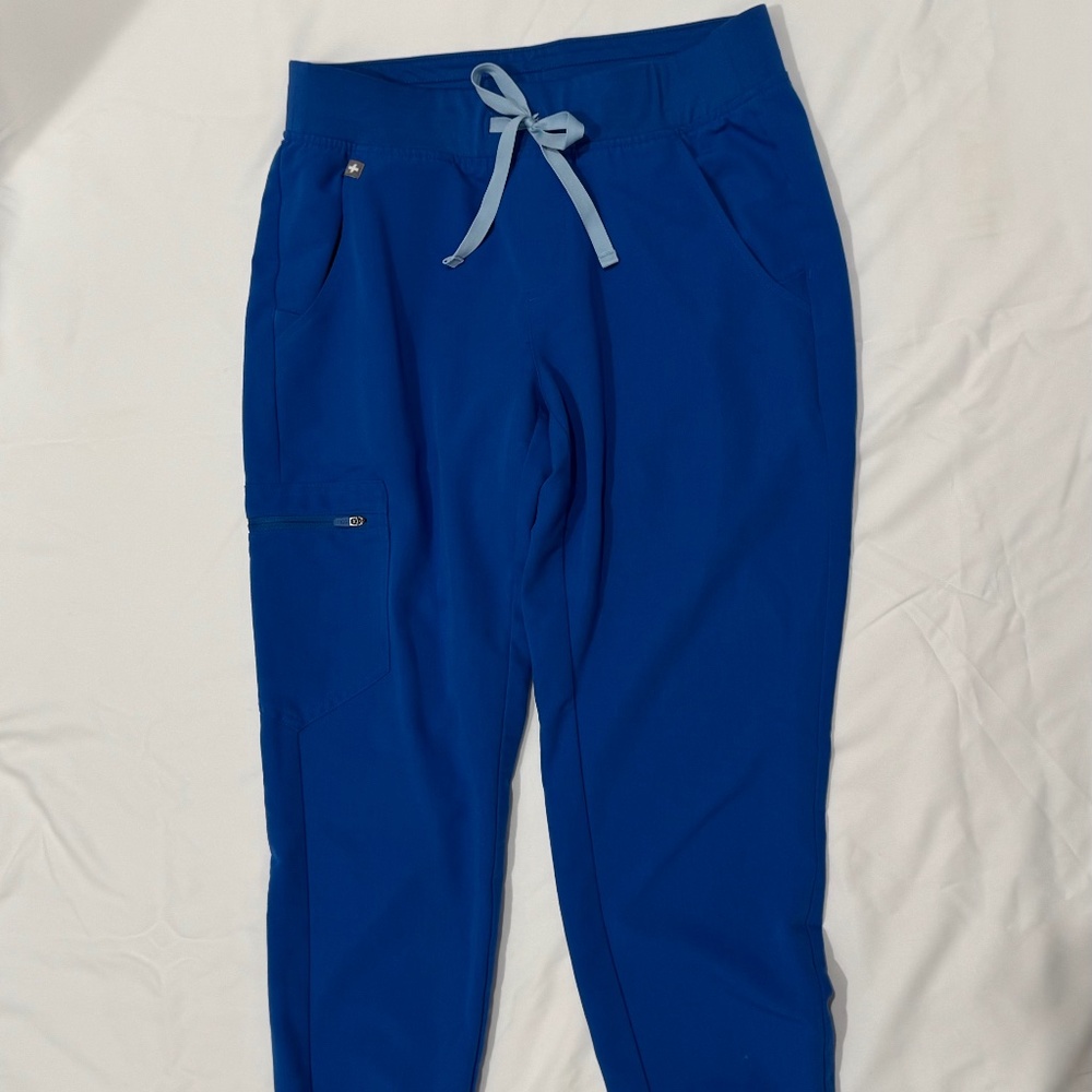 Figs royal blue "Zamora" jogger scrub pants Small/petite